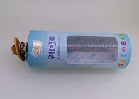 83mm ব্যাস কাগজ ক্যান প্যাকেজিং বোতল / কাস্টম মুদ্রিত কাগজ টিউব জন্য পরিষ্কার পিভিসি উইন্ডো সঙ্গে প্যাকেজিং