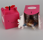 Cake Gift Food Packaging Boxes Recycled Food Cupcake Folding Box With Handle