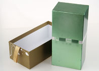 Green Rectangle Drawer Boxes Paper Tube Packaging For Cosmetics / Healthy Food
