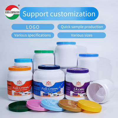 2200ml Recycled Food Grade Round PET Plastic Bottles Powder Jars Cans Milk Protein Powder Container