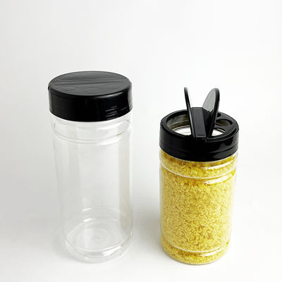 Wholesale Sample Provided Plastic Spice Jars Bottles Containers With Black Lid Perfect for Storing Spice and Powders