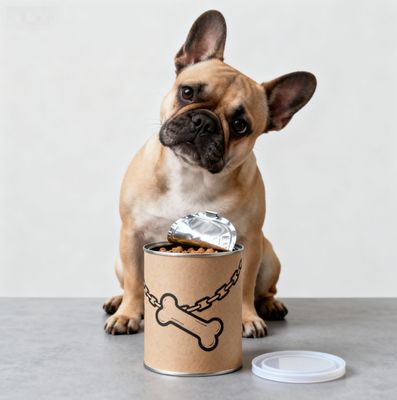 OEM FDA Cardboard Airtight Paper Composite Cans Packaging with Easy Open Lids For Pet Food Puppy Dog Food