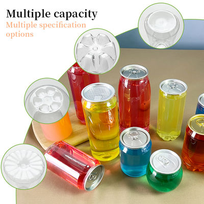 Food Grade 150ml 180ml 200ml 250ml 330ml Plastic Can PET Jar PET Bottle for Soda Drink Carbonated Beverage Juice