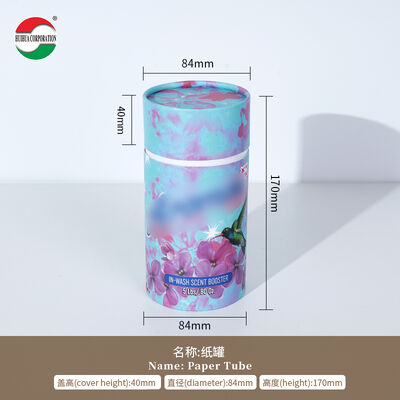 Customized Cylinder Packaging Tube for Branding Products Boxes with Window and Big Open for Laundry Perfume Beads Cosmetic
