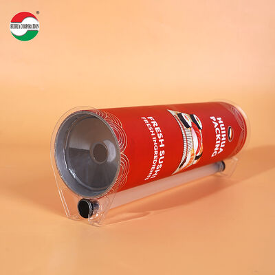 Custom Printed Food Grade Suka Sushi Push Pop Paper Tube Cylinder Paper Canister Sushi Paper Box Packaging