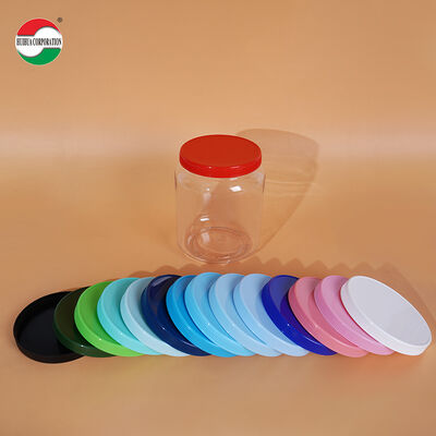 2000ml 2200ml 2625ml Wide Mouth Candy Jar Plastic PET Storage Container Packaging with Screw Cap