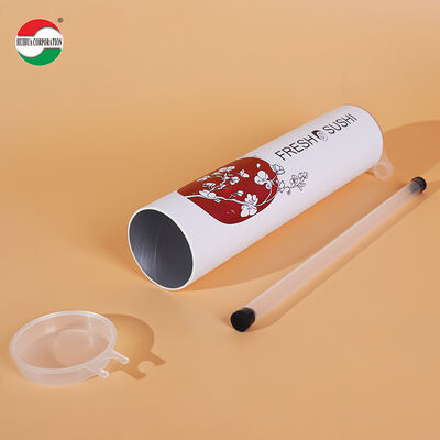 OEM 52mm 220mm Sushi Push-Up Tube and PP Sauce Tube Set for Soy Sauce Syrup Take away Condiments Food Packaging Length