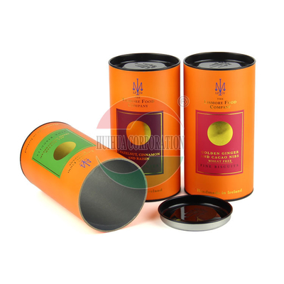 Custom Size Eco-Friendly Kraft Paper Tube Packaging with Moisture Proof for Tea Coffee and Gift