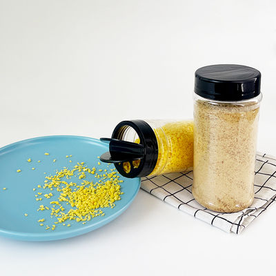 Wholesale Sample Provided Plastic Spice Jars Bottles Containers With Black Lid Perfect for Storing Spice and Powders