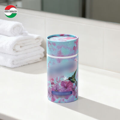 Custom Printed Empty Biodegradable Wholesale Eco Friendly Recycled Round Kraft Cardboard Luxury Cylinder Paper Tube Packaging