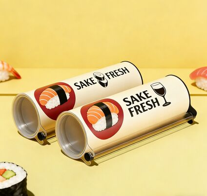 Custom Push Pop Sushi Paper Tube Packaging Sushi Push Pop Container Cylinder Push Up Paper Tube Packaging