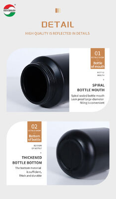 Food Grade Manufacturer Soft Touch Plastic HDPE Bottle Container For Medicine Powder Shampoo And Conditioner