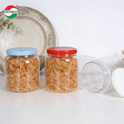 2000ml 2200ml 2625ml Wide Mouth Candy Jar Plastic PET Storage Container Packaging with Screw Cap