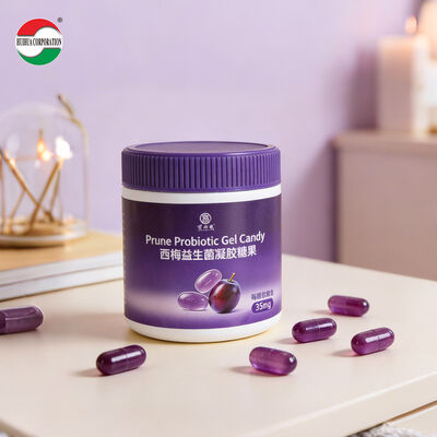 Food Grade HDPE Vitamin Health Product Bottles Colored Capsule Shape Calcium Tablets sealed Bottles