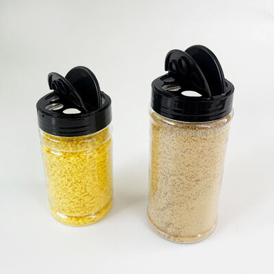 Clear Plastic PET Seasoning Shaker Storage Jars with Black Screw Top Kitchen Accessories 100ml 170ml 250ml 400ml spice bottle