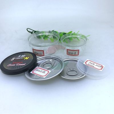 পুনর্ব্যবহারযোগ্য 100 মিলি ছোট পিইটি প্লাস্টিক আলু ইজি ওপেন idাকনা স্যাঁতসেঁতে পারে - প্রুফ