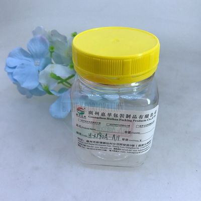 প্রশস্ত মুখ স্ট্যাকেবল কুকি খাবার 225 মিলি স্কয়ার ক্লিয়ার প্লাস্টিকের গ্রিপ জারস