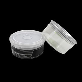 Transparent PET Plastic Storage Jam Packaging Jar With Aluminum Lid