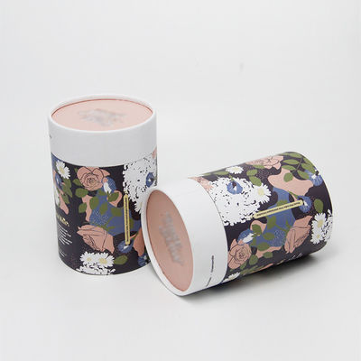 Cylindrical Paper Kraft Tube Packaging Cardboard Cans for Tea / Dried Food
