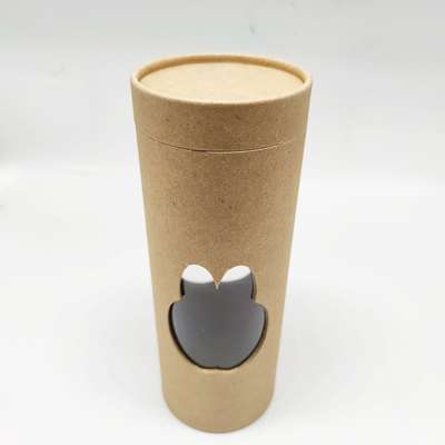 Custom Printed Biodegradable Round Kraft Paper Tube With Window